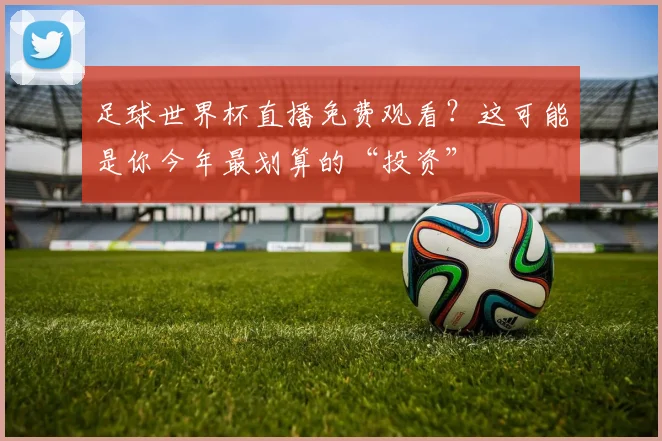 足球世界杯直播免费观看？这可能是你今年最划算的“投资”